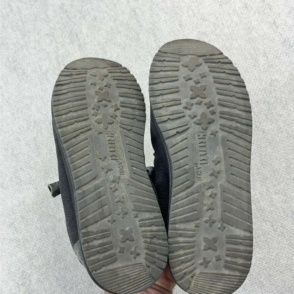 Hey Dude Wally Corduroy Shadow Gray Mens Size 9 Slip On Casual Comfort Shoes